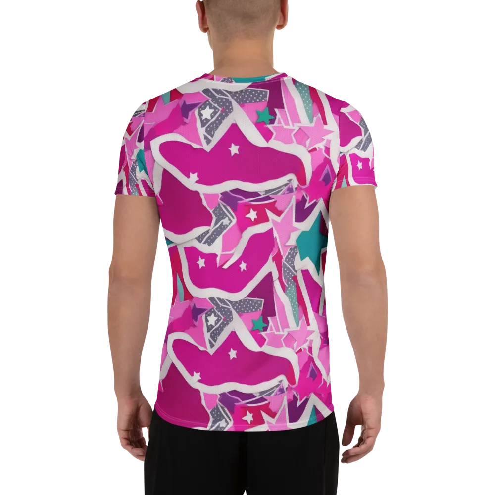 Ultraviolet Parade on Men's Athletic T-Shirt — Back