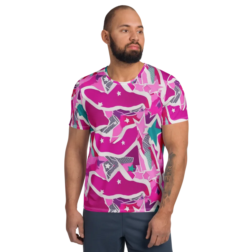Ultraviolet Parade on Men's Athletic T-Shirt — Front