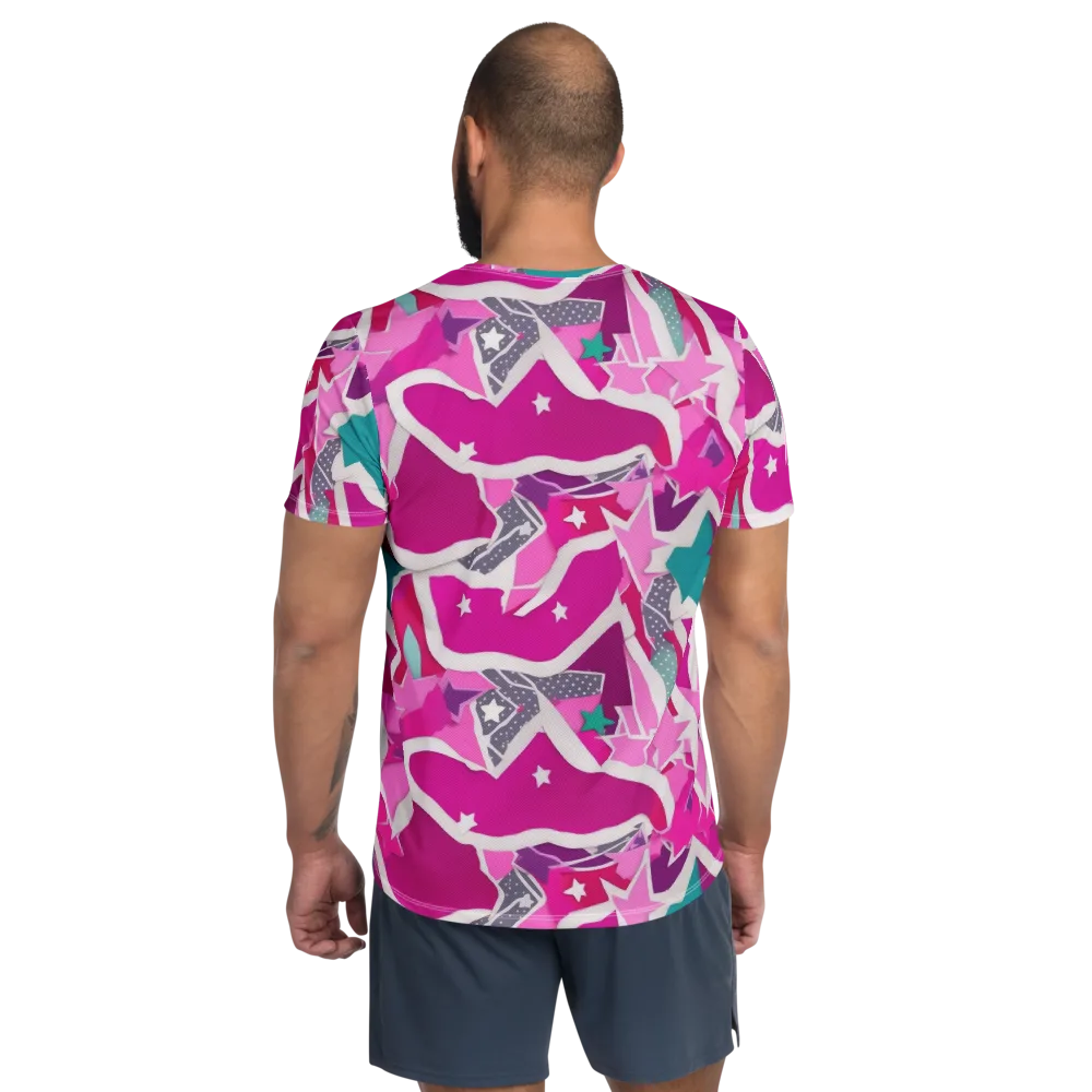 Ultraviolet Parade on Men's Athletic T-Shirt — Back