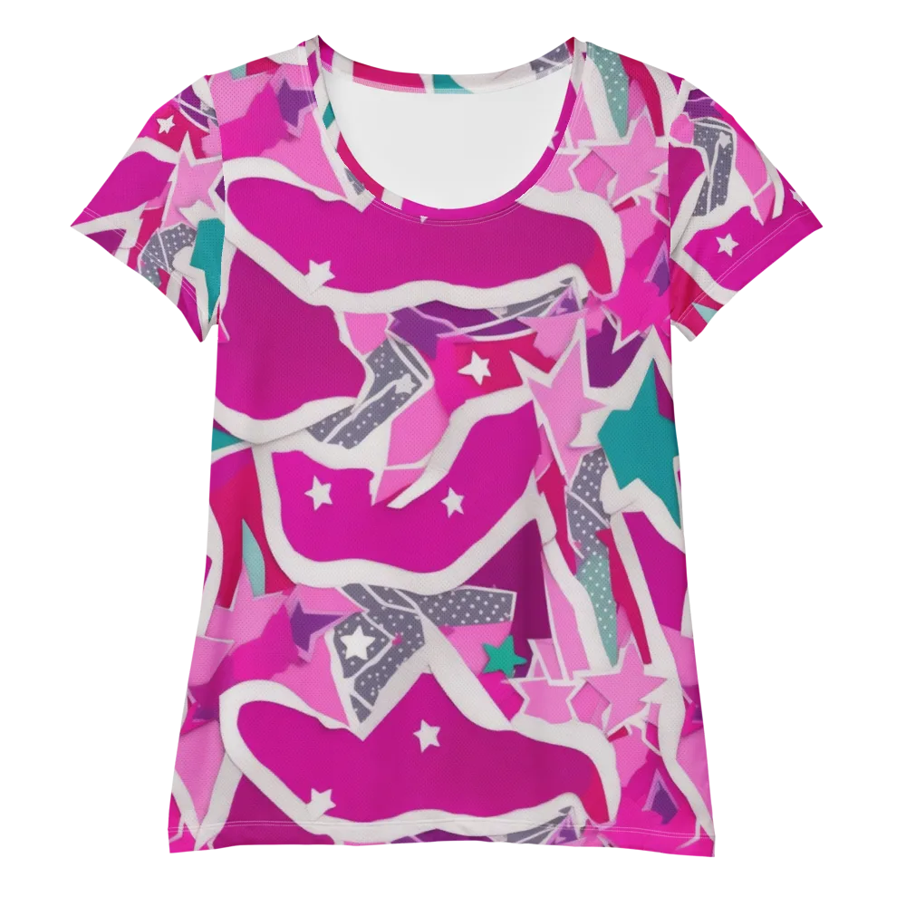 Ultraviolet Parade on Women's Athletic T-Shirt — Front