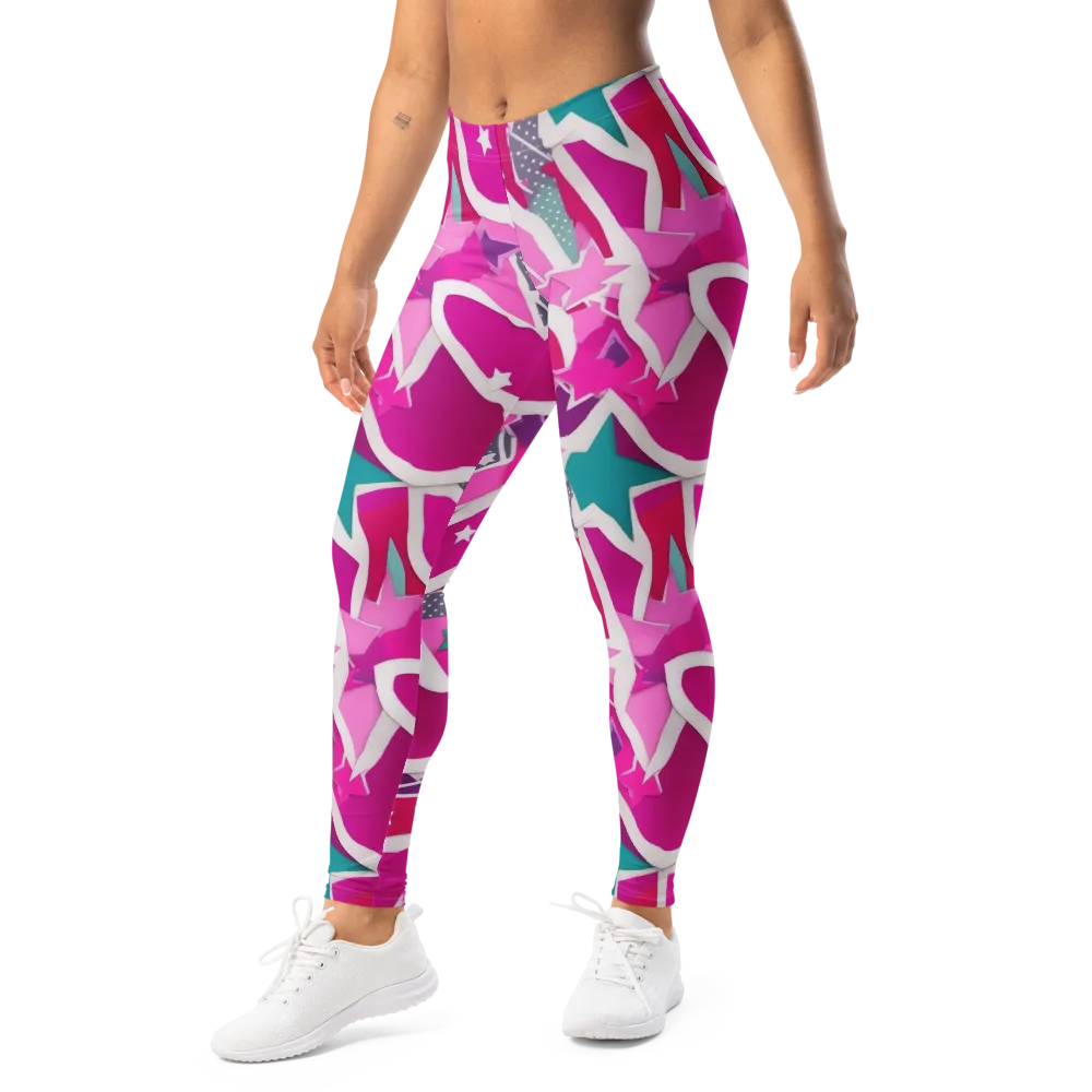 Ultraviolet Parade on Leggings — Left Front