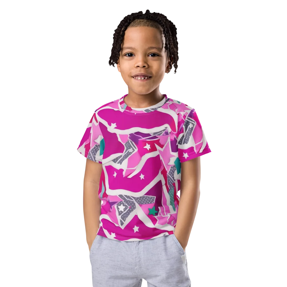 Ultraviolet Parade on Kids Crew Neck T-Shirt — Front