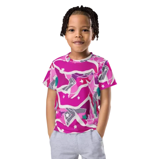Ultraviolet Parade on a Kids Crew Neck T-Shirt
