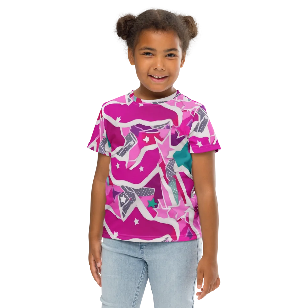Ultraviolet Parade on Kids Crew Neck T-Shirt — Front