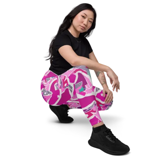 Ultraviolet Parade on a Leggings with Pockets