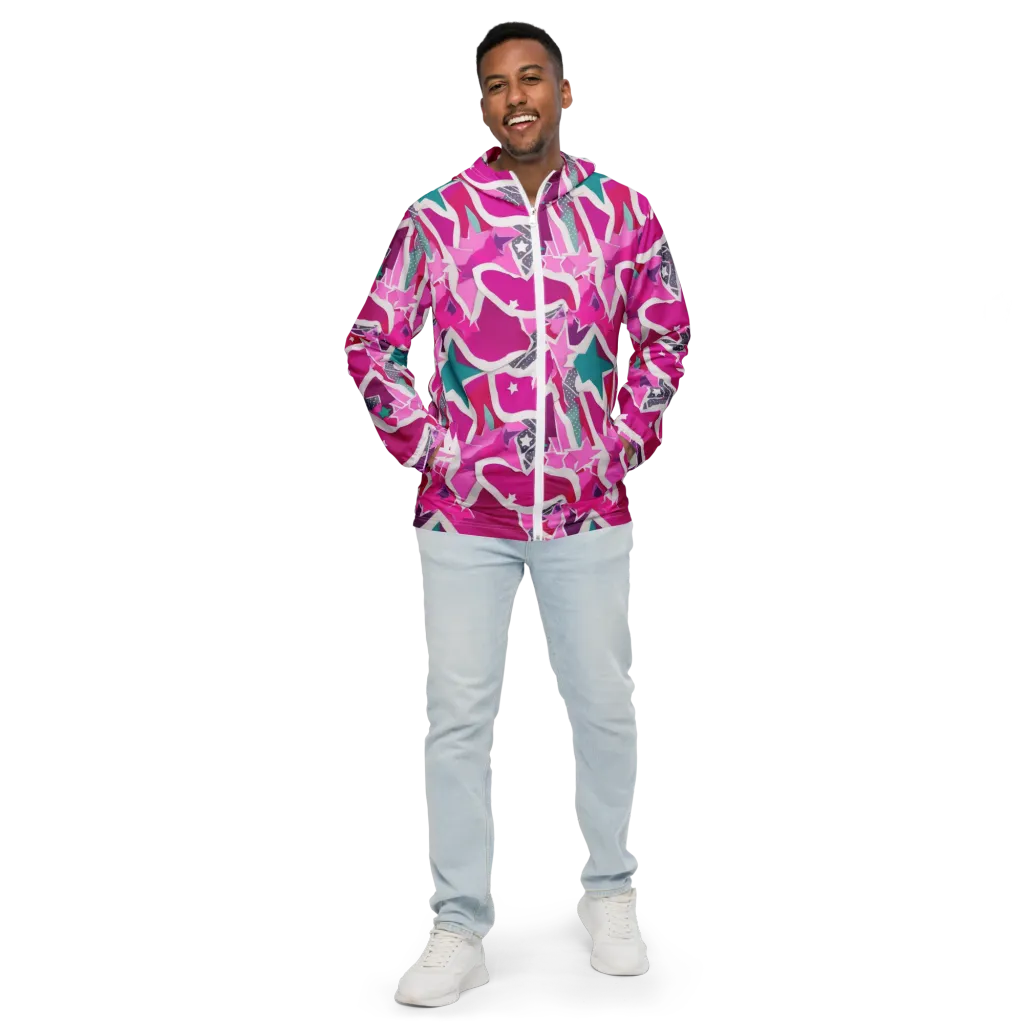 Ultraviolet Parade on Men's Windbreaker — Front