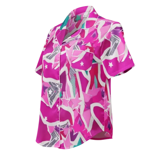 Ultraviolet Parade on a Women's Short Sleeve Pajama Top