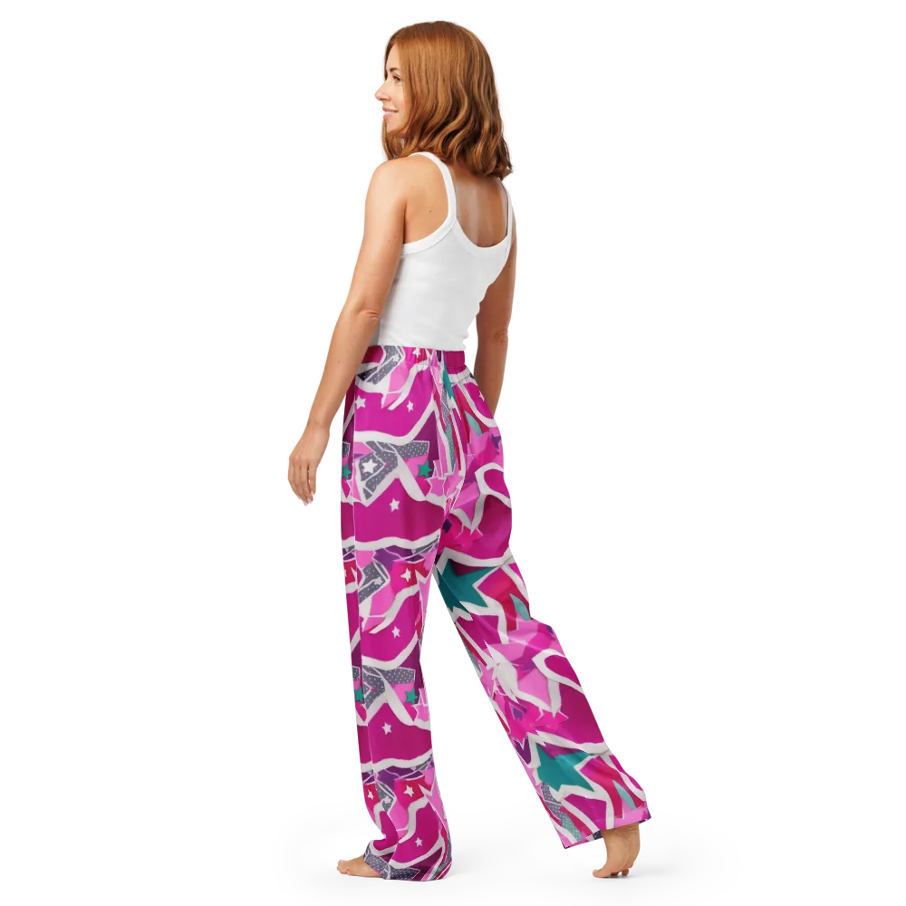 Ultraviolet Parade on Women's Pajama Pants — Back