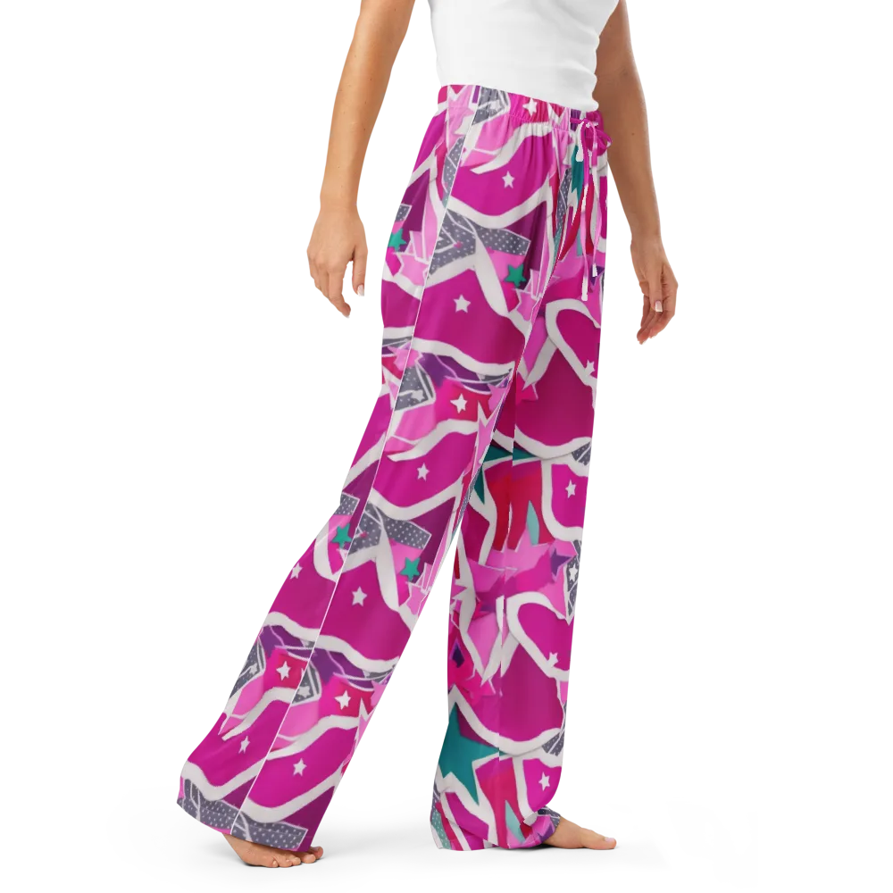 Ultraviolet Parade on Women's Pajama Pants — Right Front