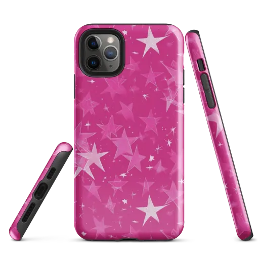 Magenta Meteor Shower on a Tough Case for iPhone®
