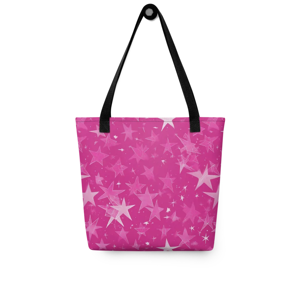 Magenta Meteor Shower on Tote Bag — Front