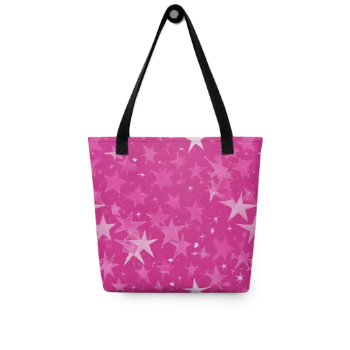 Magenta Meteor Shower on a Tote Bag