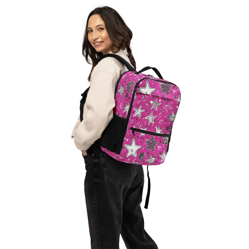 Electric Starfall on Utility Backpack — Back