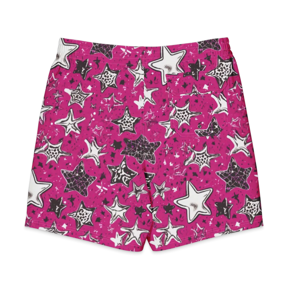 Electric Starfall on Men's Board Shorts — Back