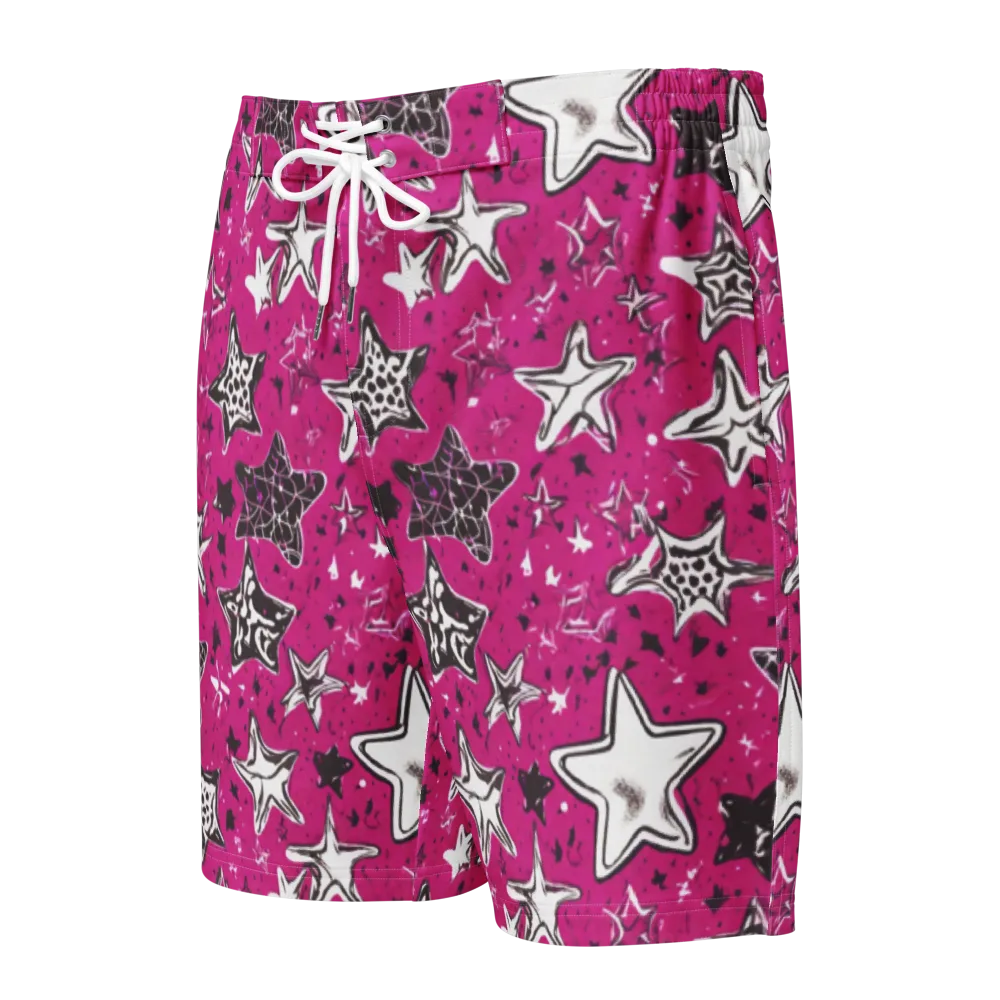 Electric Starfall on Men's Board Shorts — Front