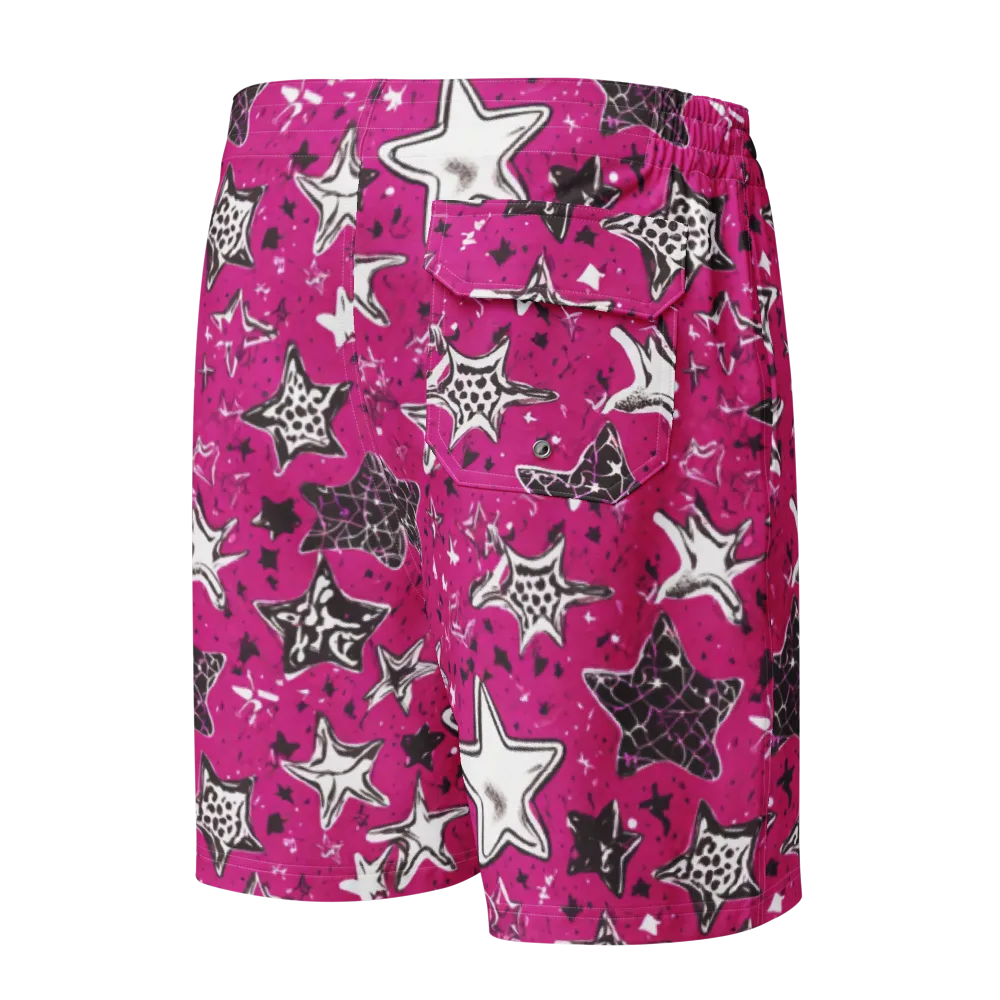 Electric Starfall on Men's Board Shorts — Back
