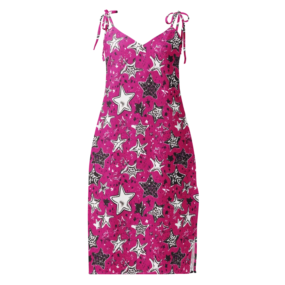 Electric Starfall on Slip Dress — Front