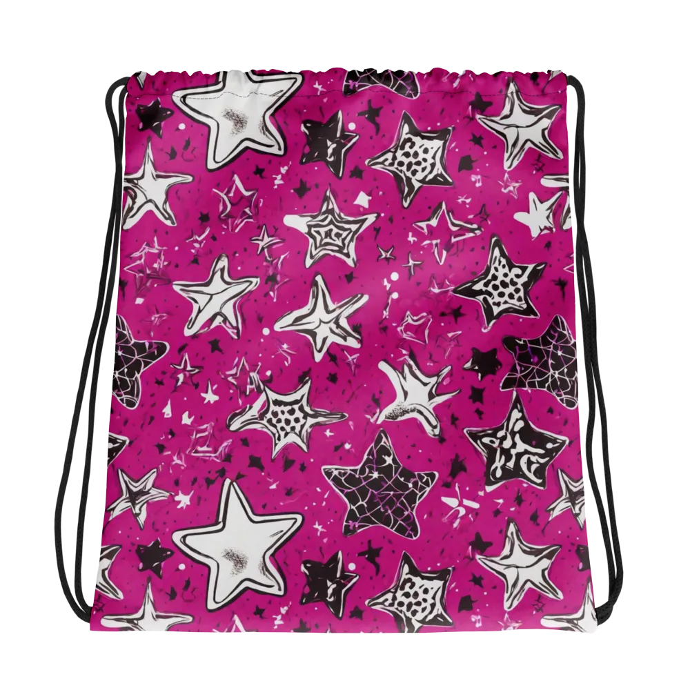 Electric Starfall on Drawstring Bag — Photo