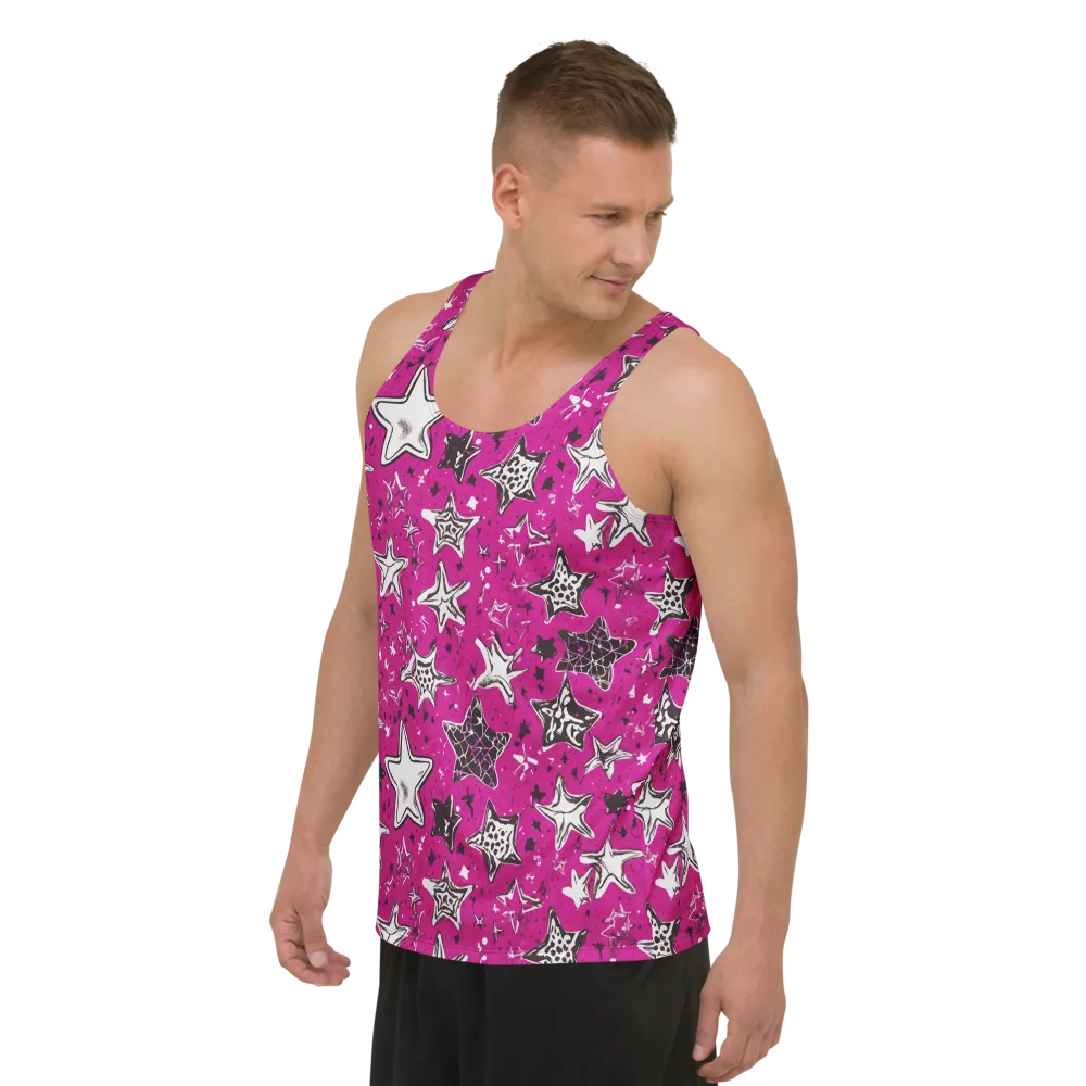 Electric Starfall on Men's Tank Top — Left Front
