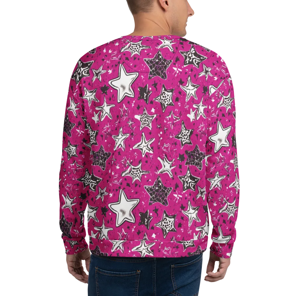 Electric Starfall on Sweatshirt — Back