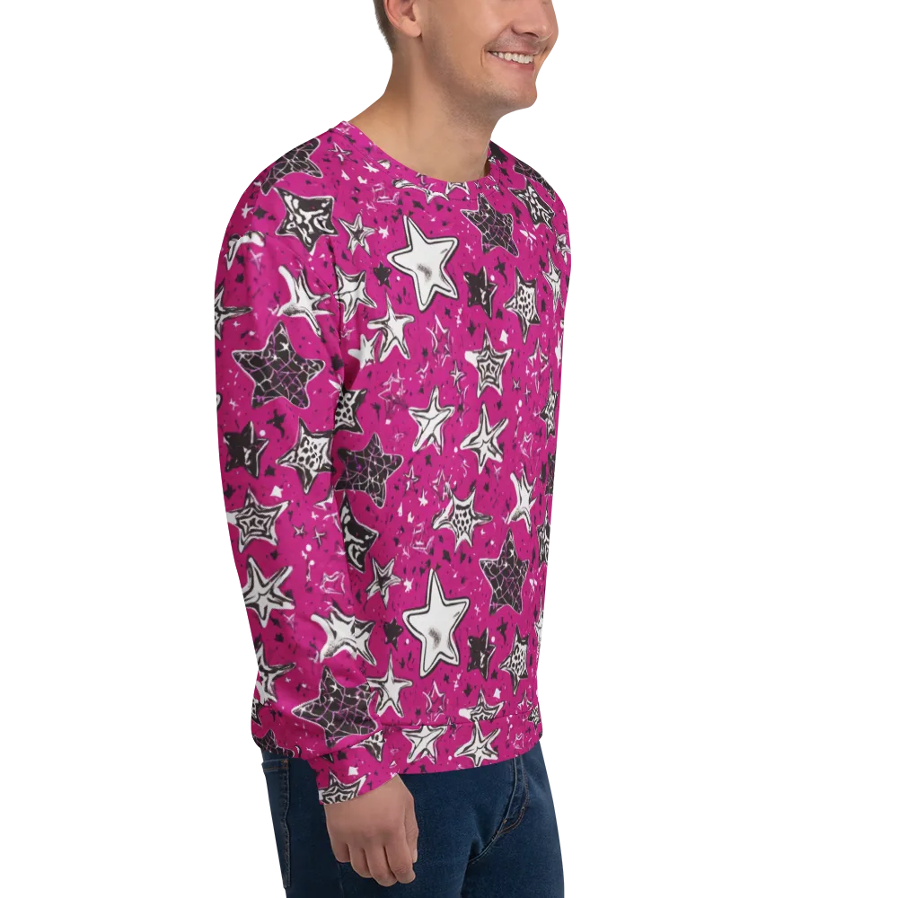Electric Starfall on Sweatshirt — Right Front