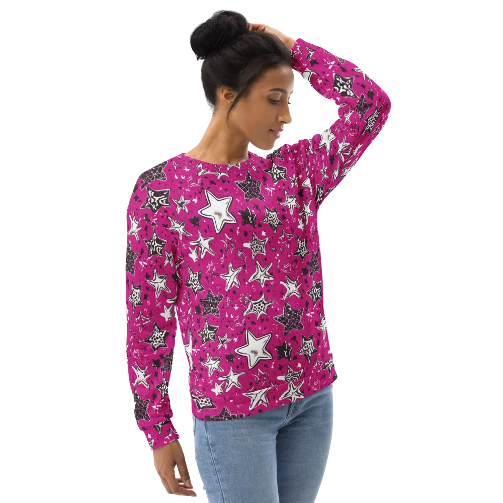 Electric Starfall on Sweatshirt — Right Front