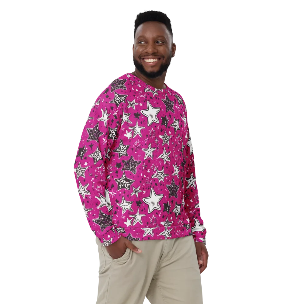 Electric Starfall on Sweatshirt — Front