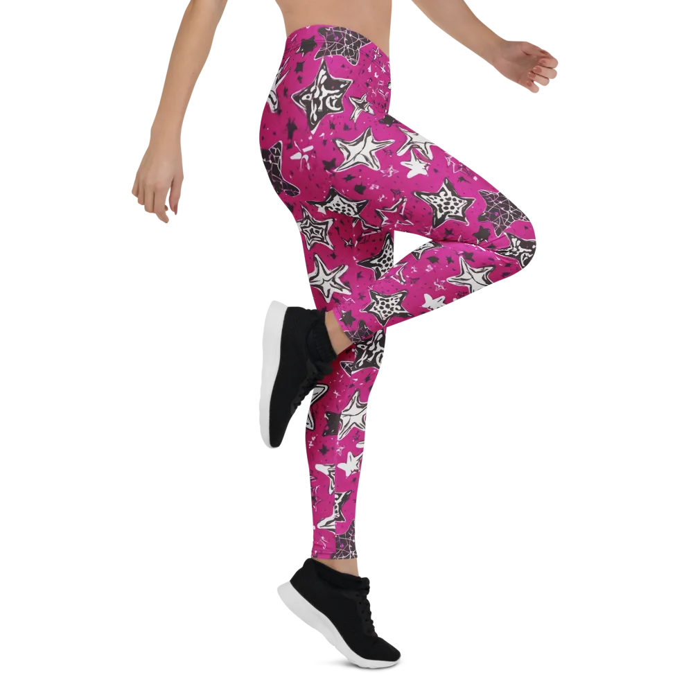 Electric Starfall on Leggings — Right