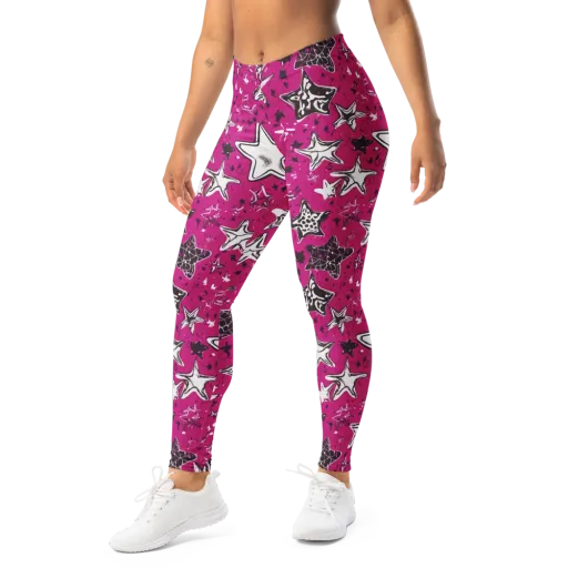 Electric Starfall on a Leggings