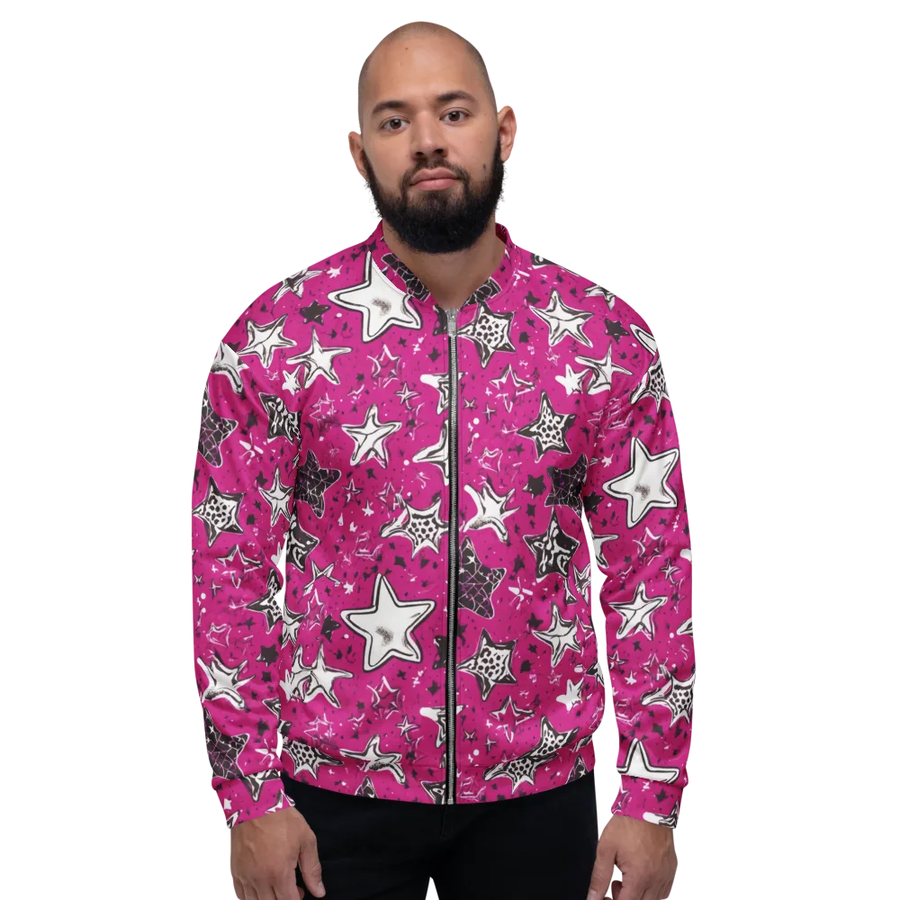 Electric Starfall on Bomber Jacket — Front