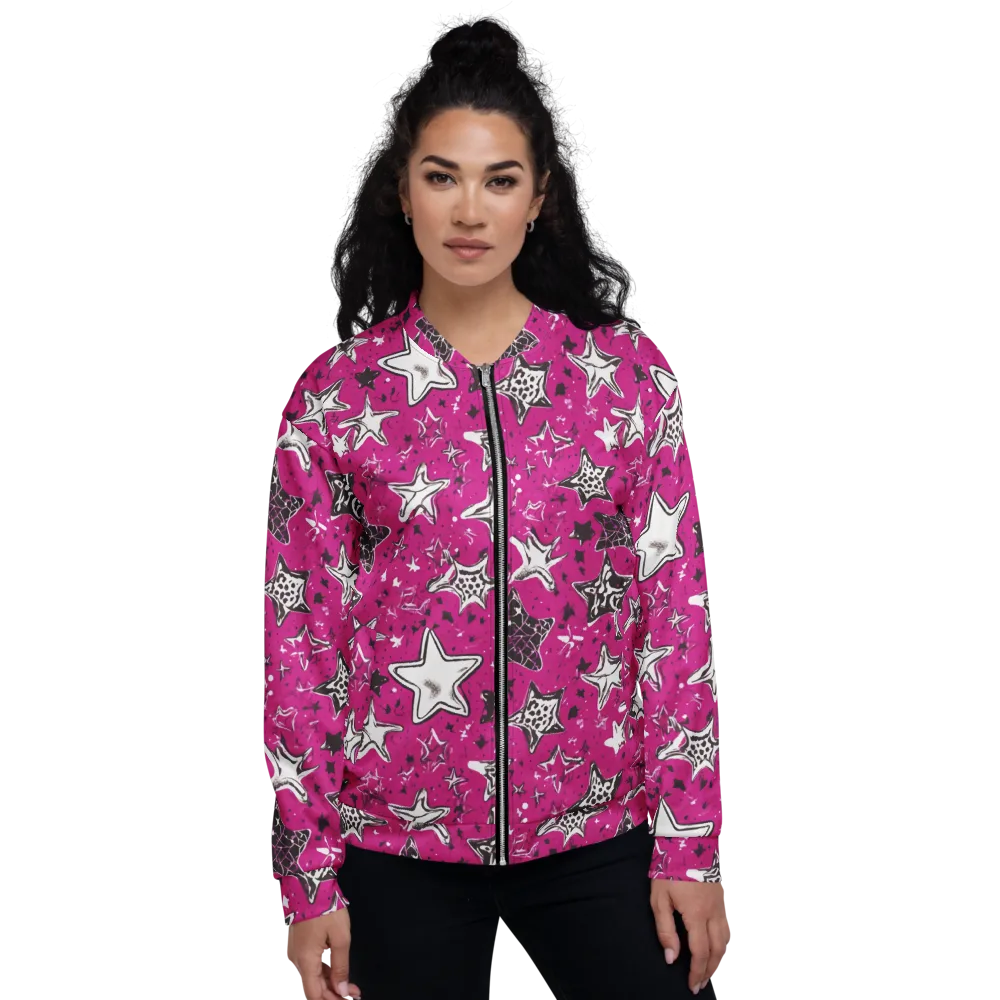 Electric Starfall on Bomber Jacket — Front