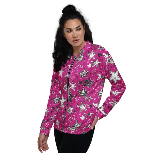 Electric Starfall on a Bomber Jacket