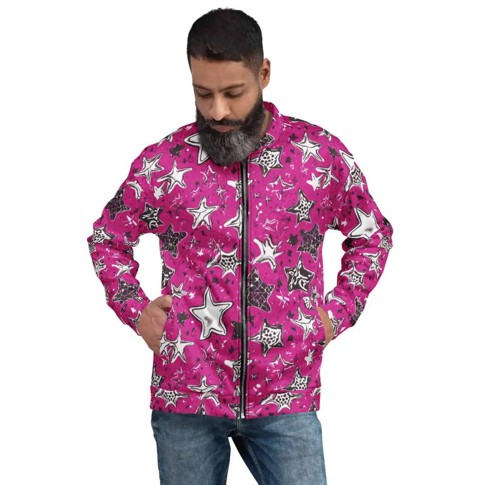 Electric Starfall on Bomber Jacket — Front