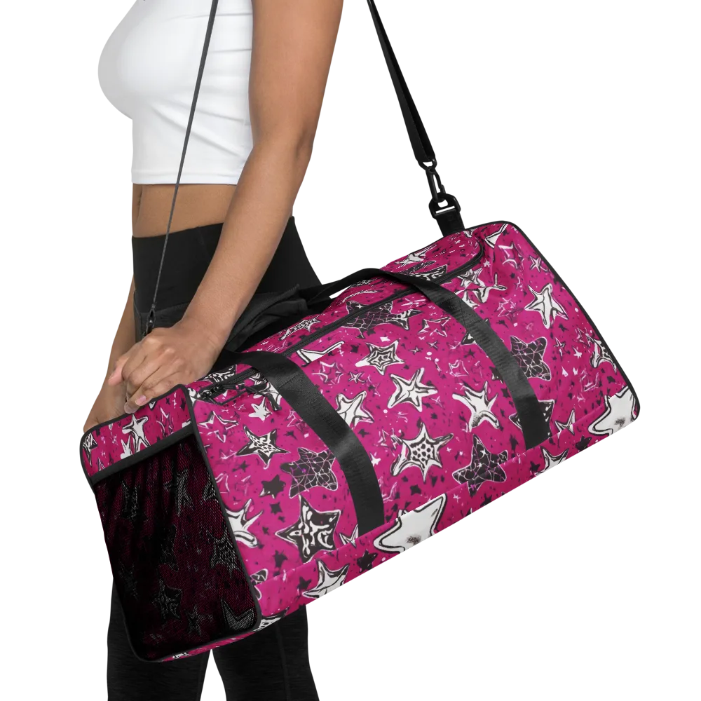 Electric Starfall on Duffle Bag — Front