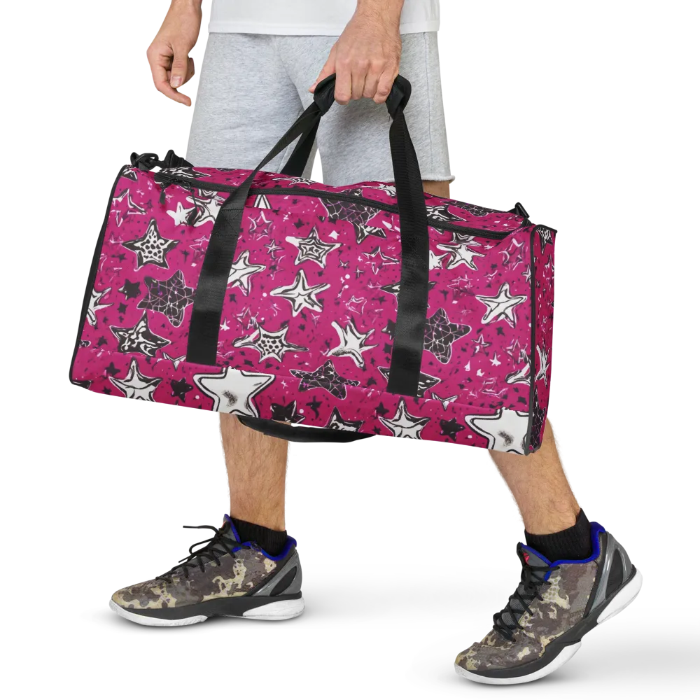 Electric Starfall on Duffle Bag — Front