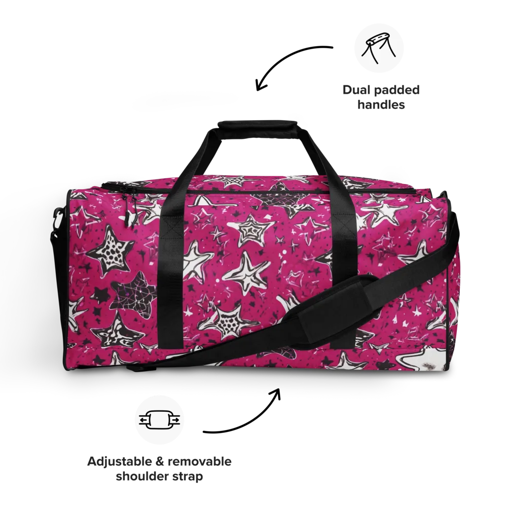 Electric Starfall on Duffle Bag — Front