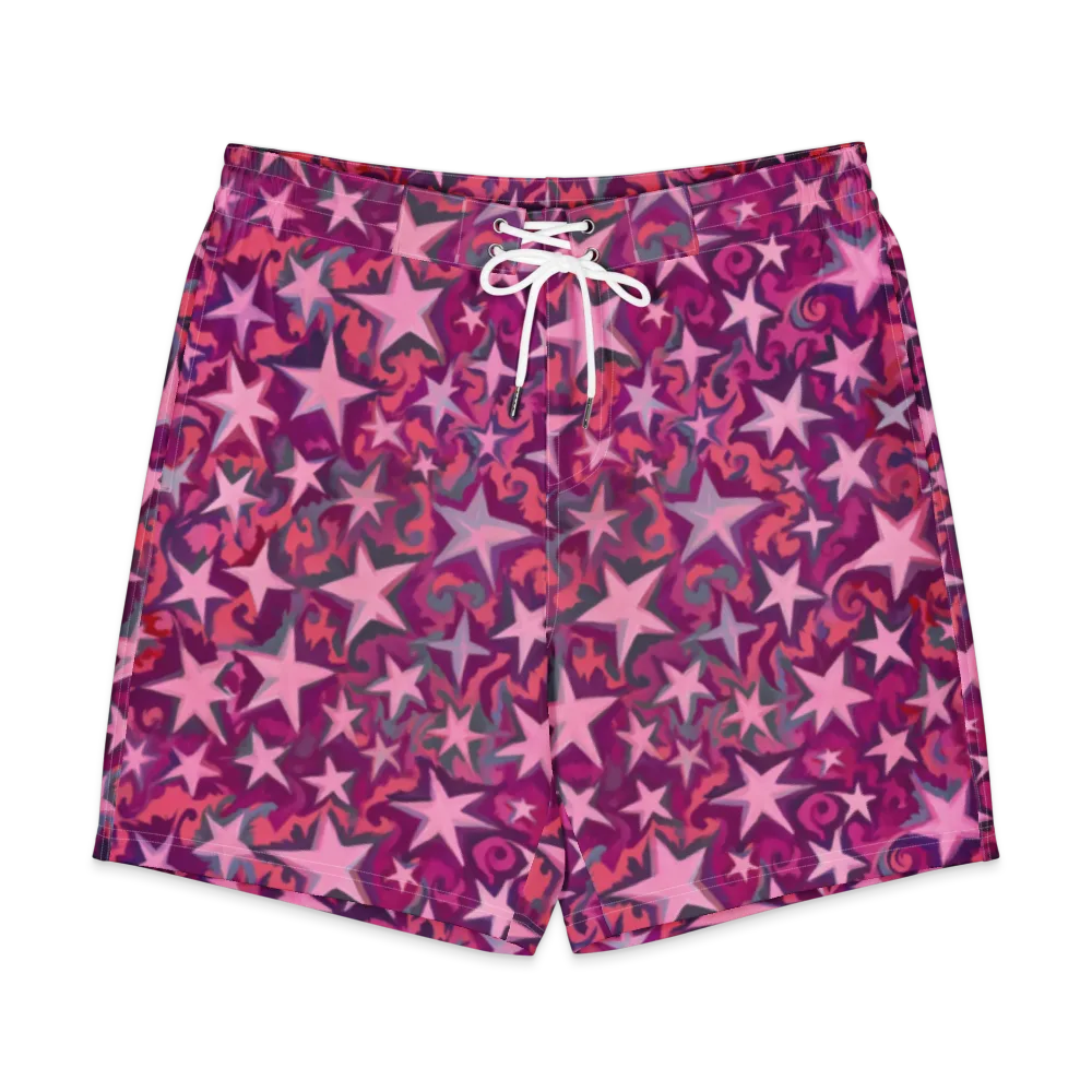 Velvet Starfall on Men's Board Shorts — Front