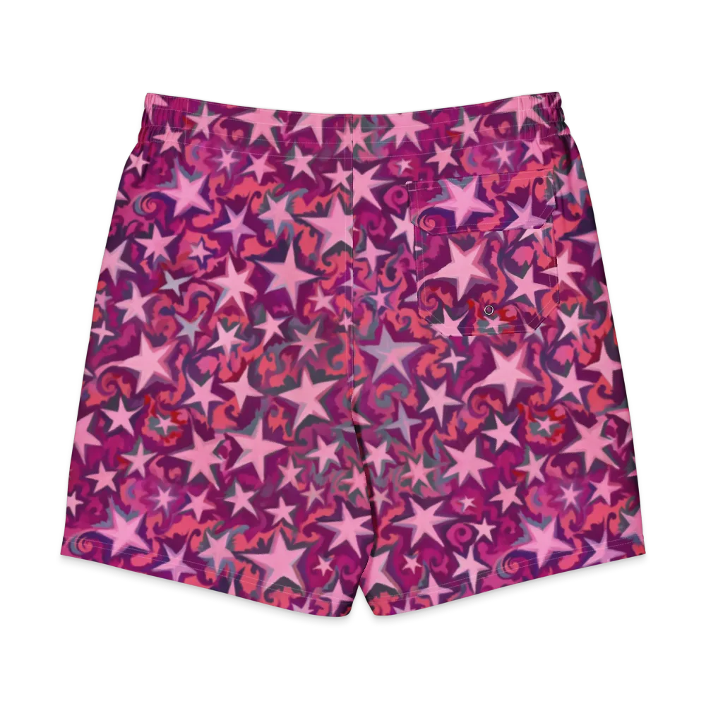 Velvet Starfall on Men's Board Shorts — Back