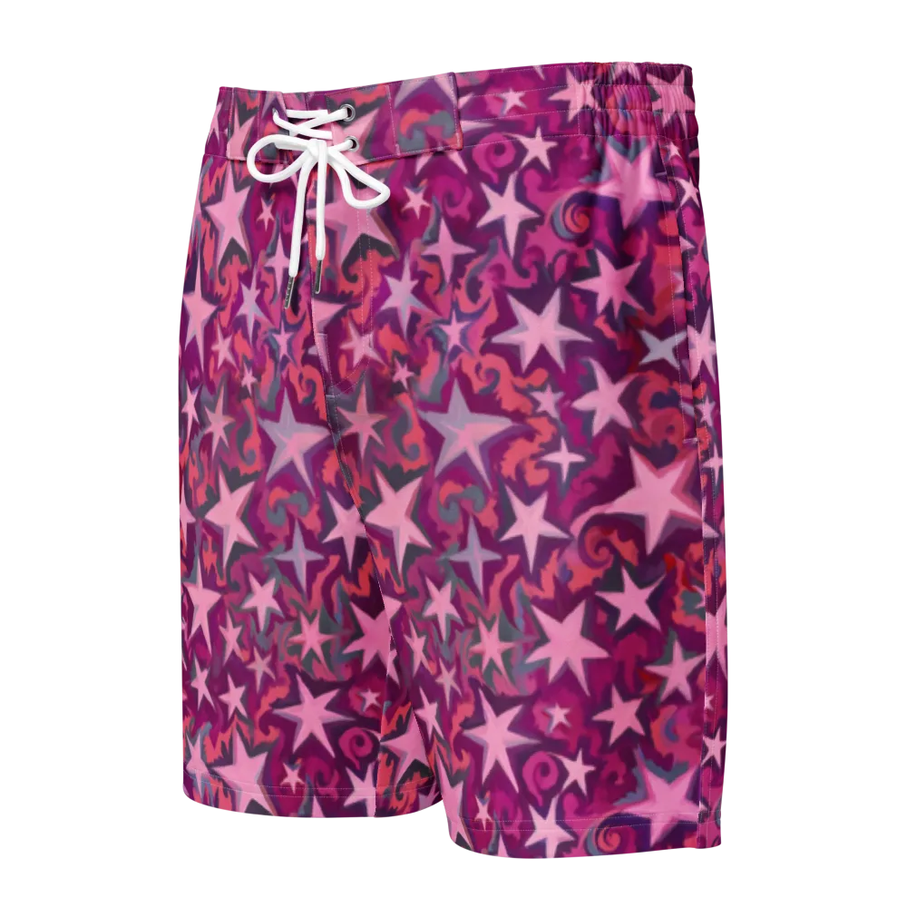 Velvet Starfall on Men's Board Shorts — Front