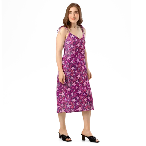 Velvet Starfall on a Slip Dress