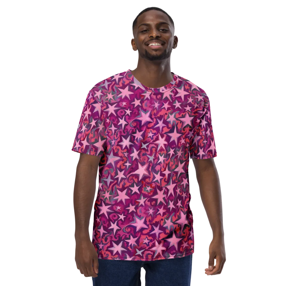 Velvet Starfall on Men's Crew Neck T-Shirt — Front