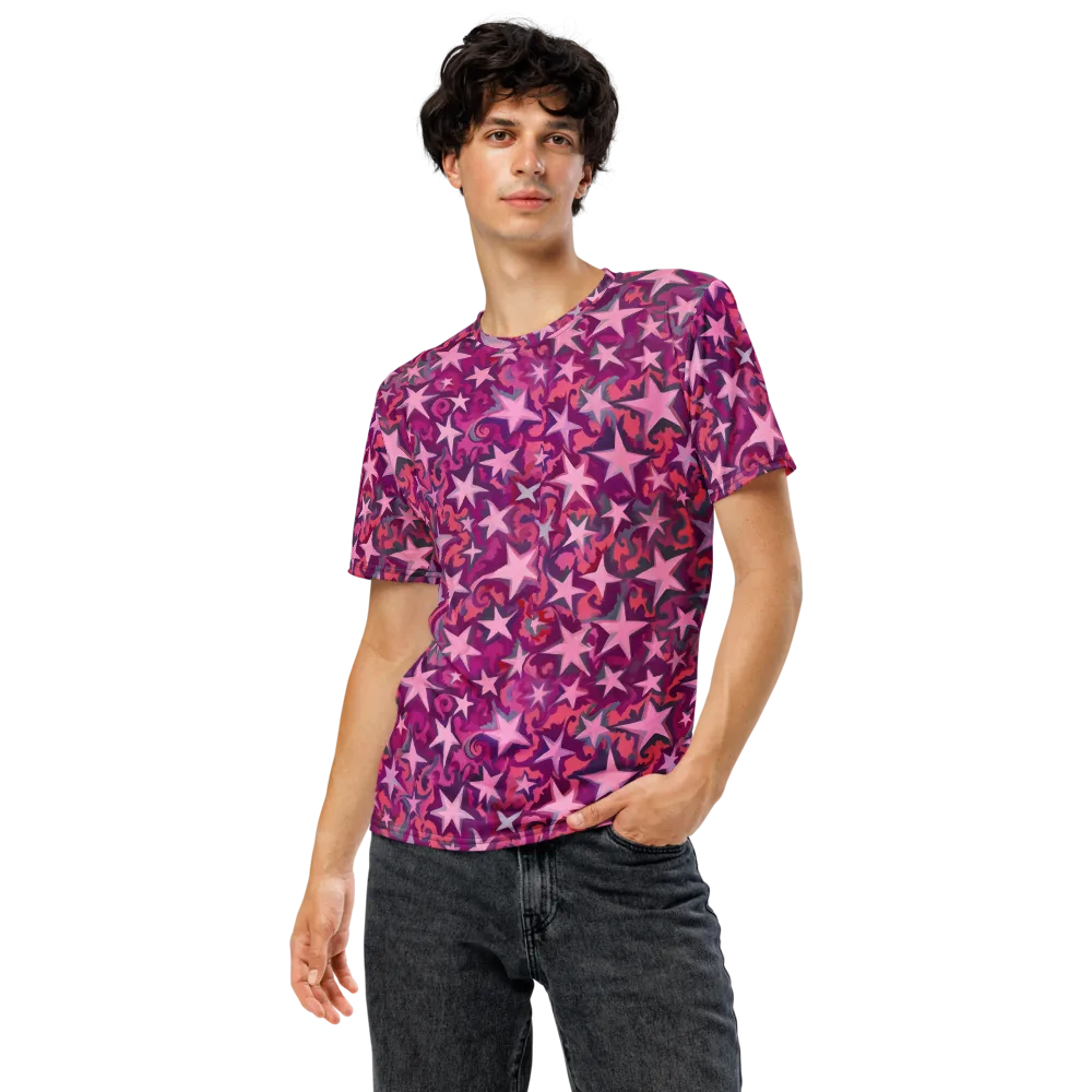 Velvet Starfall on Men's Crew Neck T-Shirt — Front