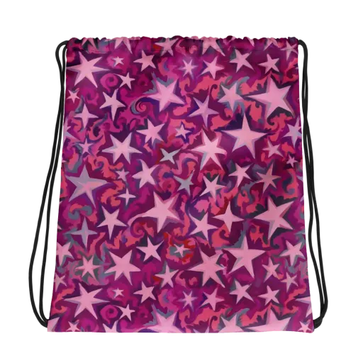Velvet Starfall on a Drawstring Bag