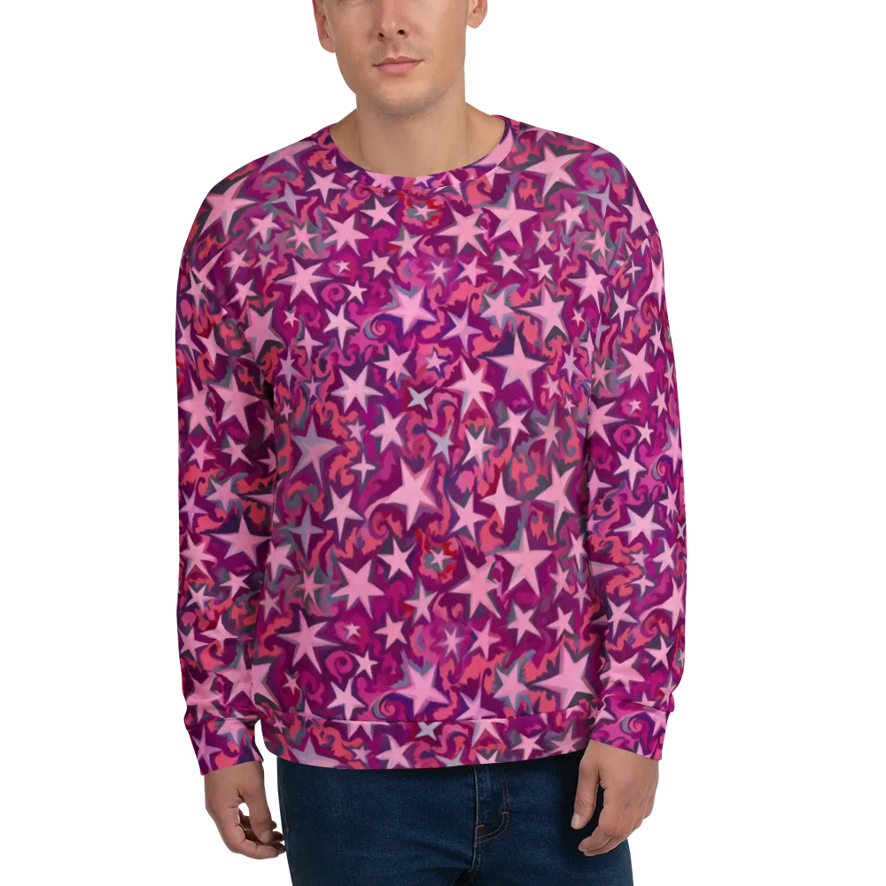 Velvet Starfall on Sweatshirt — Front