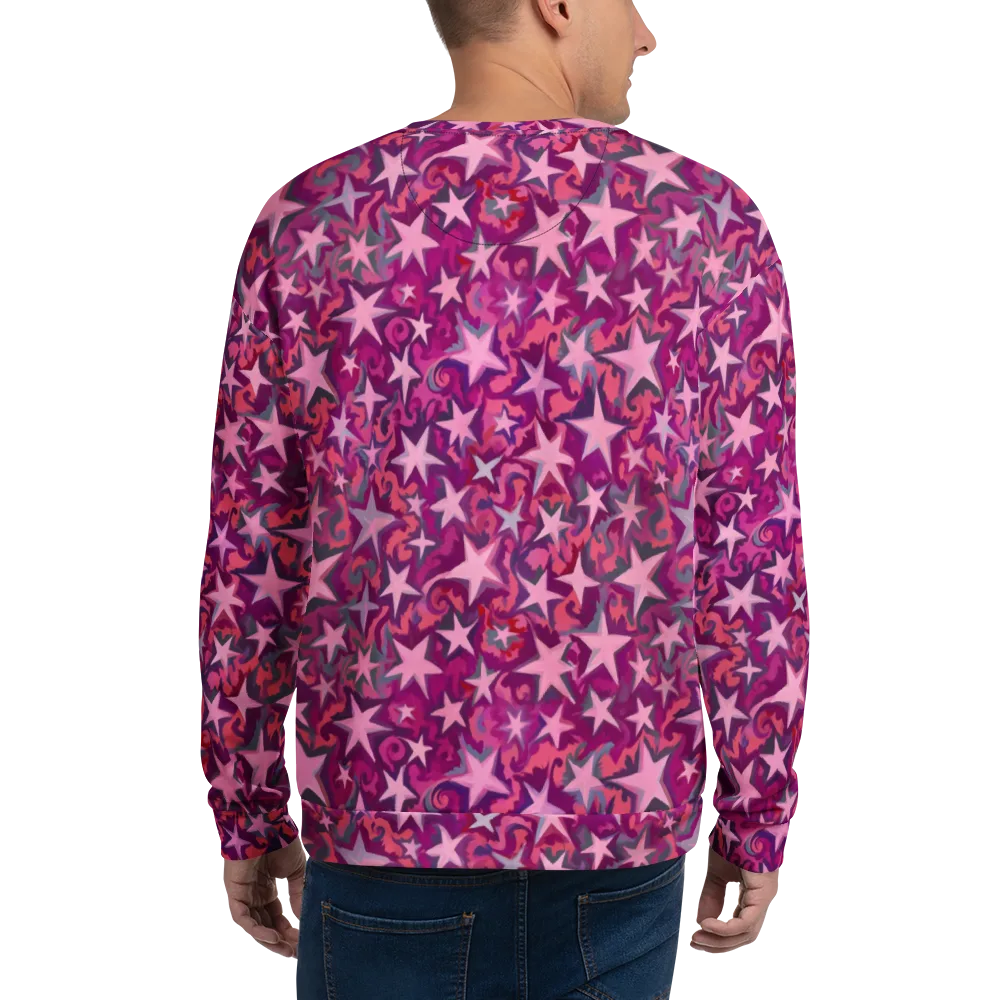 Velvet Starfall on Sweatshirt — Back