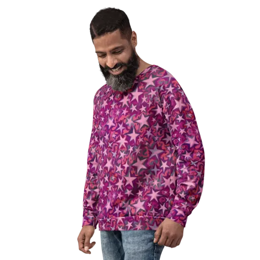Velvet Starfall on a Sweatshirt