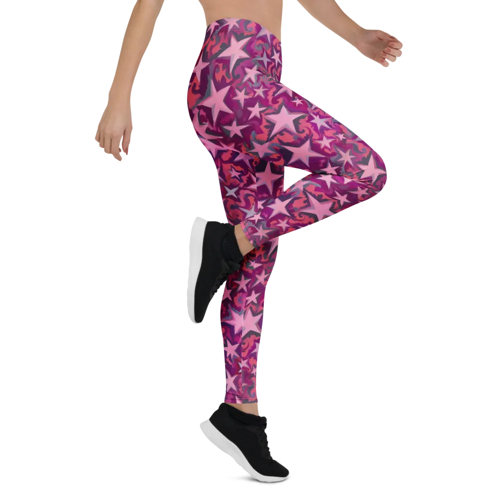 Velvet Starfall on Leggings — Right