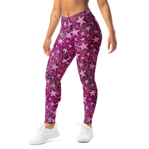 Velvet Starfall on a Leggings