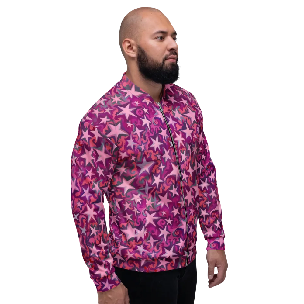 Velvet Starfall on Bomber Jacket — Right