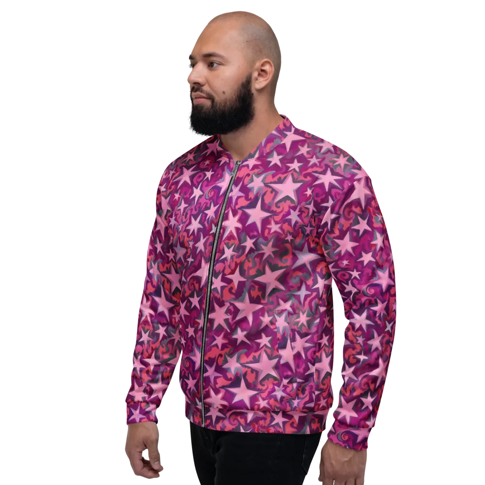 Velvet Starfall on Bomber Jacket — Left
